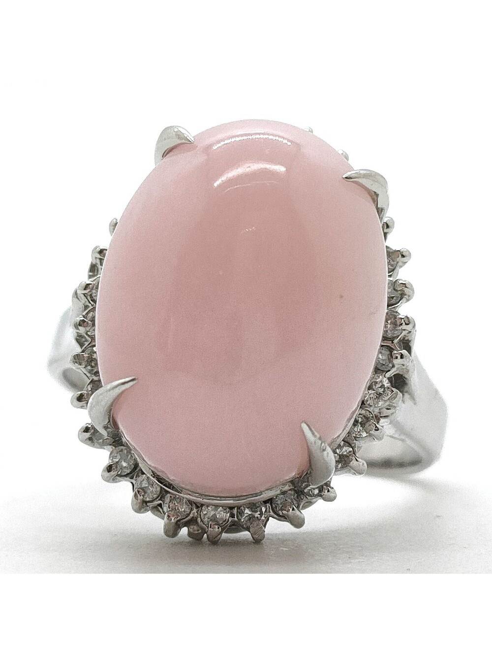 Jewelry Ring Platinum Pink Opal 462934